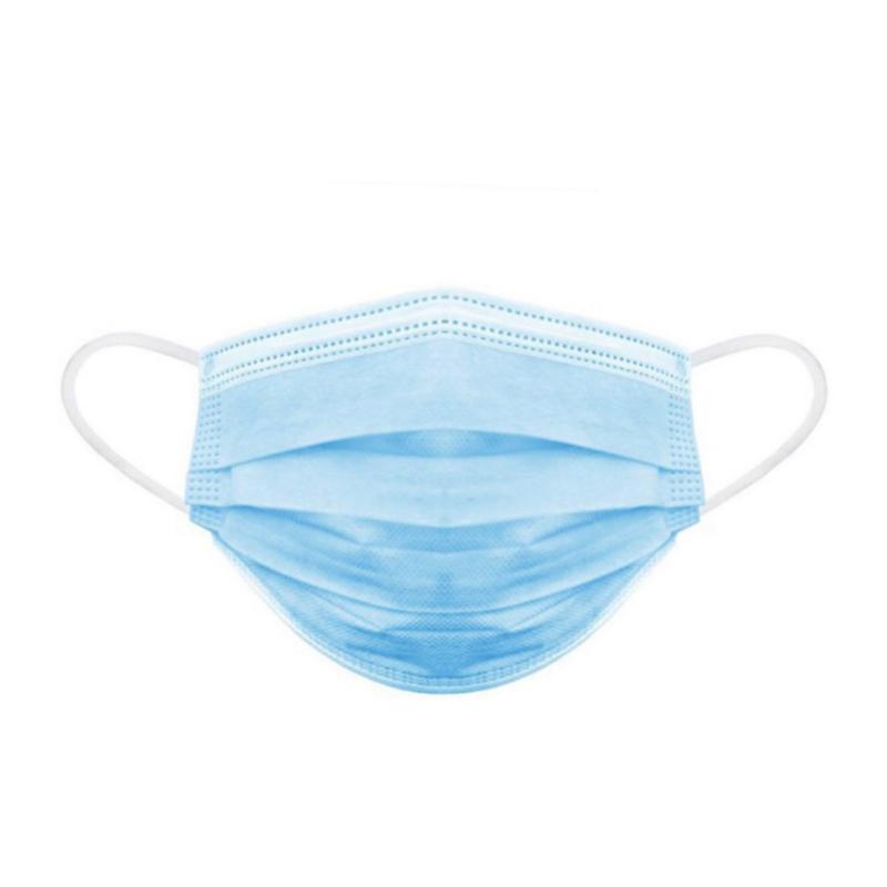 Маска медична 3-х шарова, на резинках (спанбонд+фільтруючий шар - мелтблаун), стерильна, одноразового використання, ТМ «АХІЛЛ»